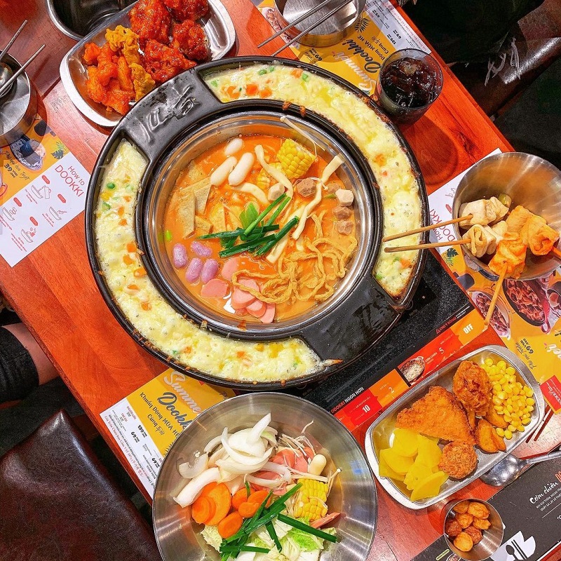 Buffet Tokbokki Dookki - Càn quét 7 quán ăn Aeon Mall Hà Đông siêu hút khách
