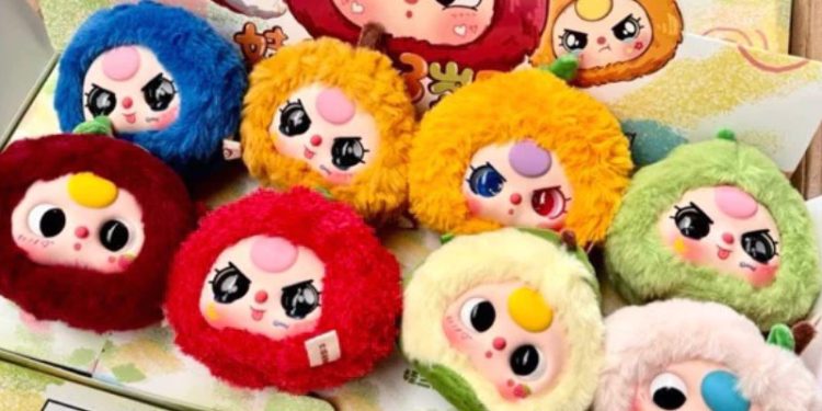 Baby Three fruit cute plush pendant series siêu dễ thương