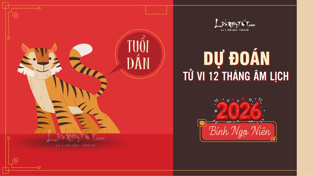 Hình minh họa về dự đoán tử vi 12 tháng năm 2026 của tuổi Dần