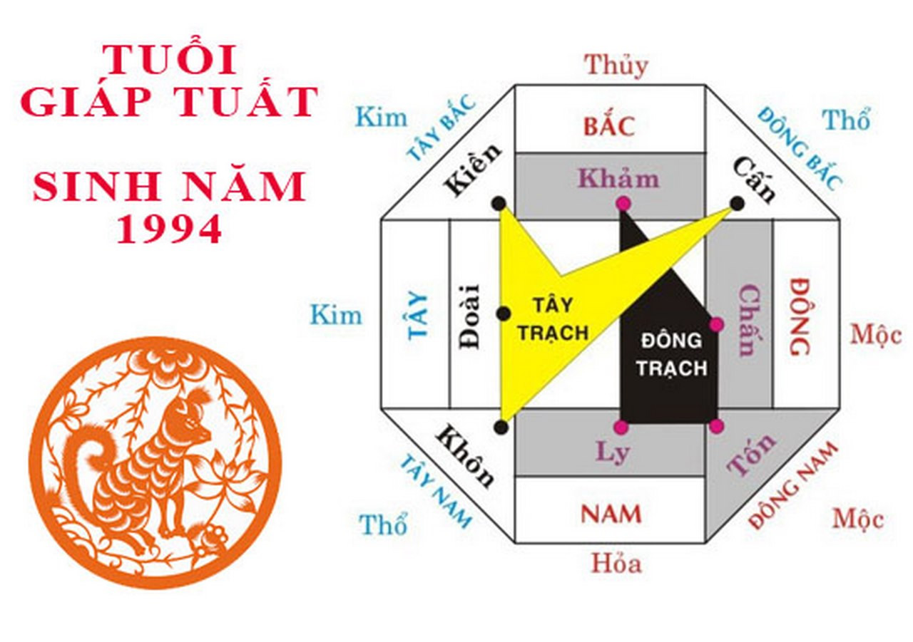 Tuổi 1994 hợp hướng nào? một vài thông tin sơ bộ.