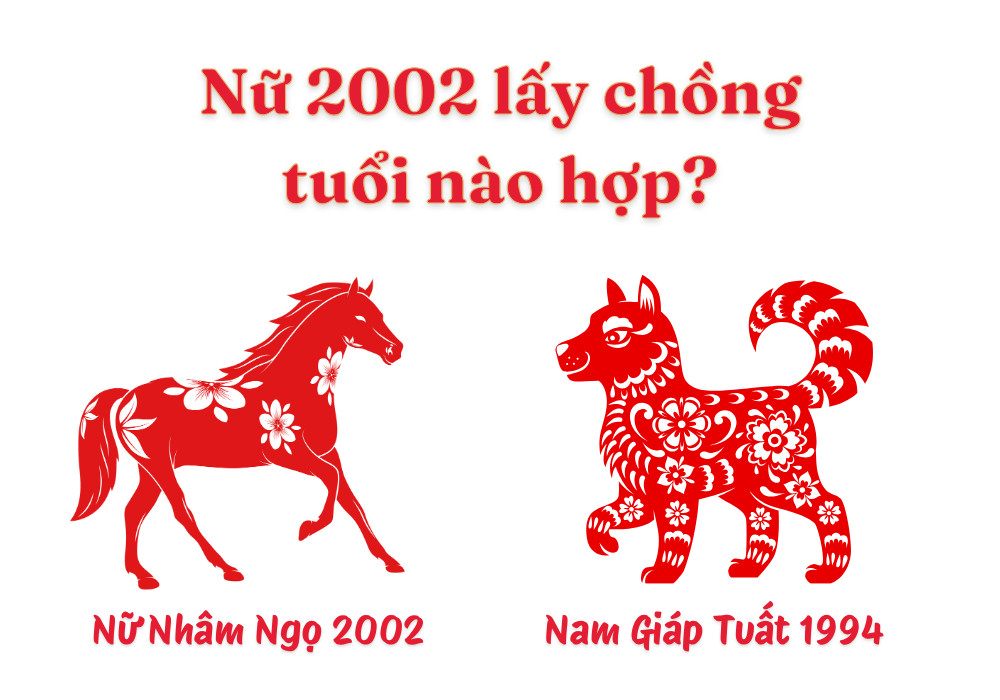 Nữ Nhâm Ngọ 2002 – Nam Giáp Tuất 1994