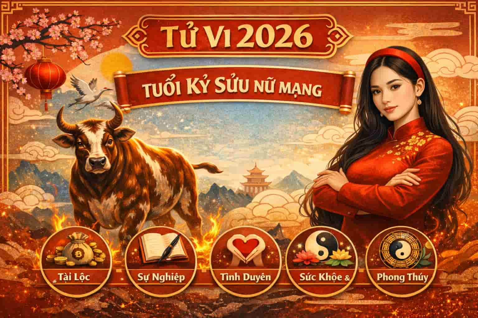 Xem tử vi phong thủy năm 2026 tuổi Kỷ Sửu nữ mạng