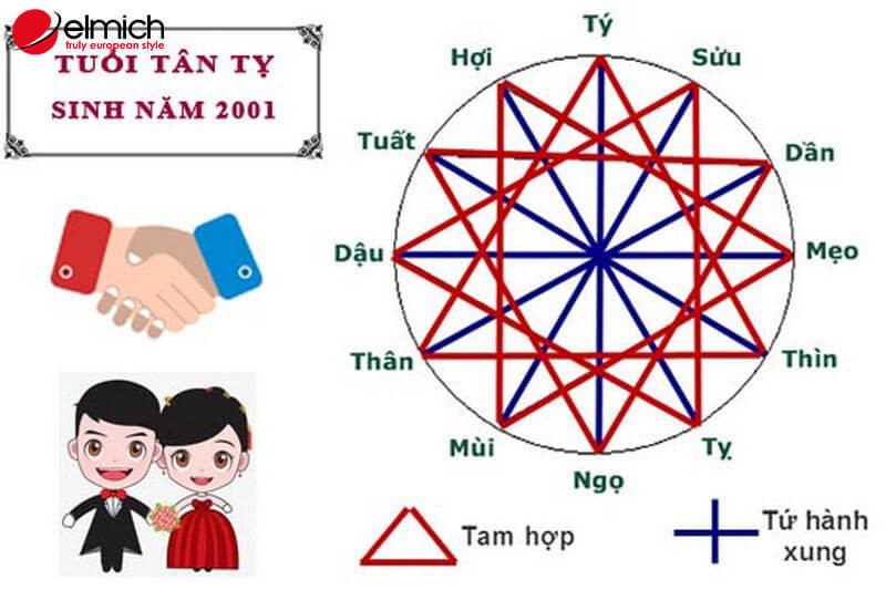 Nam Tân Tỵ 2001 tìm hiểu về các tuổi hợp trong hôn nhân