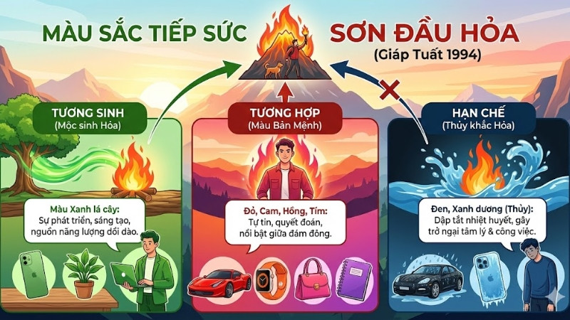 Màu hợp với người sinh năm 1994
