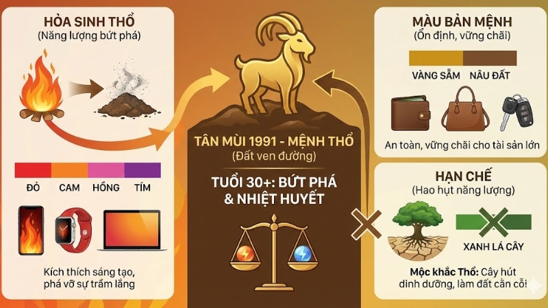 Màu hợp, kỵ tuổi Mùi