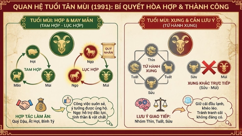 Tuổi hợp với Tân Mùi