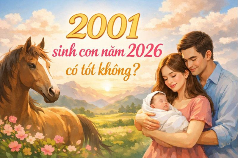 Bình giải 2001 sinh con năm 2026 có tốt không?
