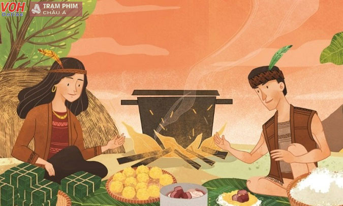 Bánh chưng bánh giầy, tượng trưng cho Trời và Đất