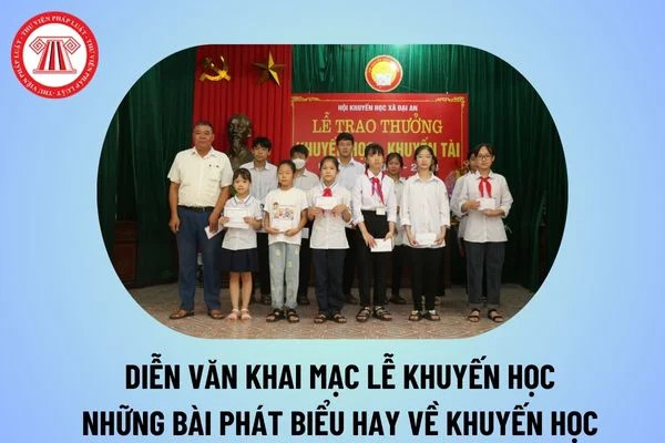 Ý nghĩa của các buổi lễ khuyến học và vai trò của diễn văn khai mạc