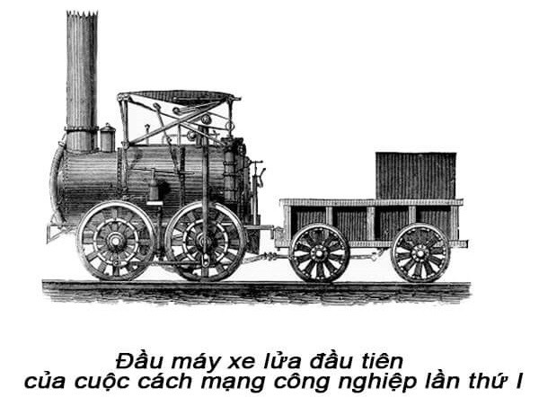 Cảnh minh họa nhà máy sử dụng động cơ hơi nước thời kỳ đầu