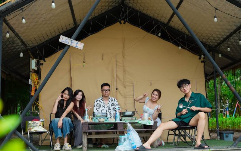 Tree Farm Hoài Đức điểm cắm trại xanh gần Hà Nội 7 Không gian lều tại Tree Farm Coffee & Glamping